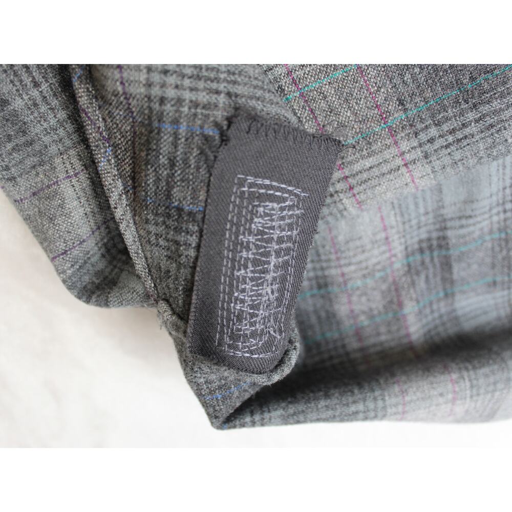 Vintage Pendleton Wool Shirt Mens XL Gray Shadow Plaid Pearl Snap Western - Picture 7 of 9